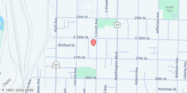 Map showing The Salvation Army - Ogden at 2615 Grant Ave, Ogden, UT