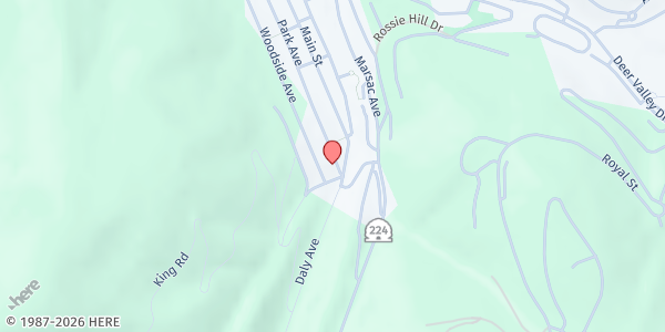 Map showing St Marys Old Town Chapel at 121 Park Ave, Park City, UT