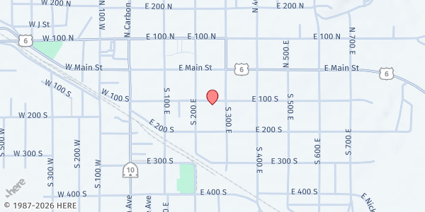 Map showing LDS Bishop's Storehouse - Price at 270 E. 100 S., Price, UT