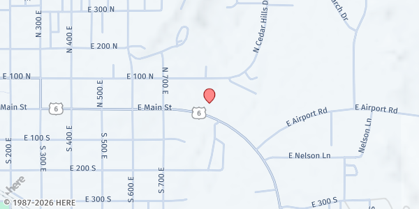 Map showing Trinity Christian Center at 925 E Main St, Price, UT