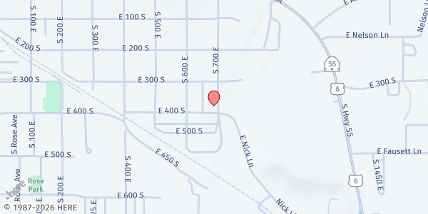 Map showing Trinity Food Pantry at 400 S 693 E, Price, UT