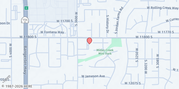 Map showing Food Bank Jueves Iglesia at , Riverton, UT