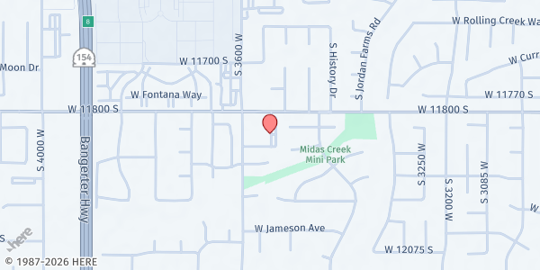 Map showing Saint Andrew's Food Pantry - Food Distribution Center at 11835 3600 W, Riverton, UT