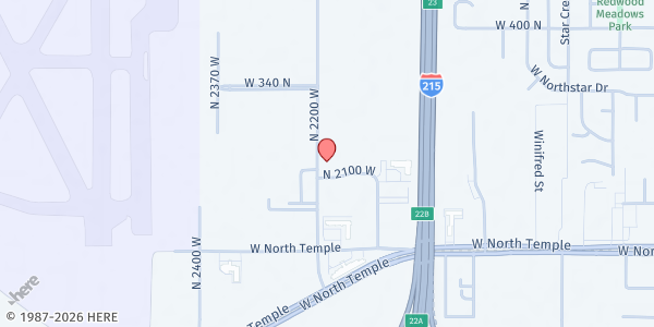 Map showing Catholic Community Services of Utah - Main Office at 224 N 2200 W, Salt Lake City, UT