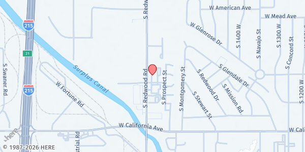 Map showing Salt Lake City Mission at 1151 S Redwood Rd #106, Salt Lake City, UT