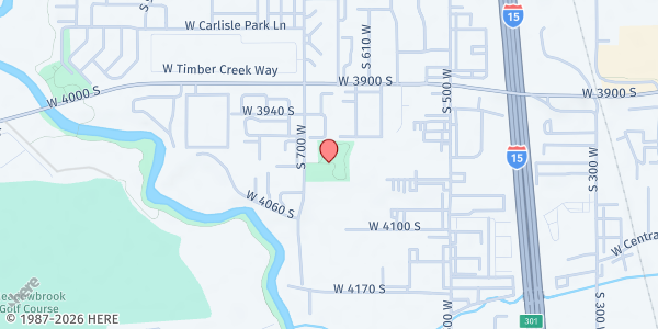 Map showing Sunnyvale Park at 4013 S 700 W, Salt Lake City, UT