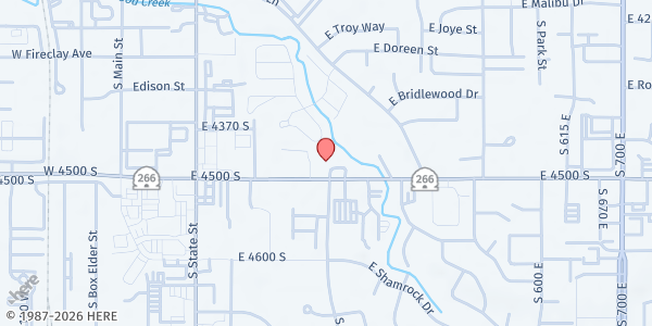 Map showing Utah Co-Op at 291 E. 4500 S., Salt Lake City, UT