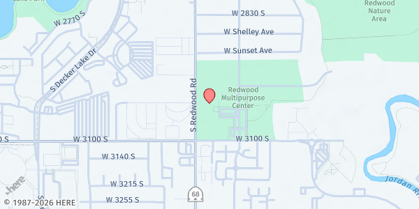 Map showing Utah Community Action (Redwood Food and Resource Center) at 3060 Lester St., Salt Lake City, UT