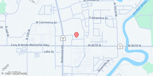 Map showing Tabitha's Way Local Food Pantry Saratoga Springs at 1439 N Commerce Dr Suite 100, Saratoga Springs, UT