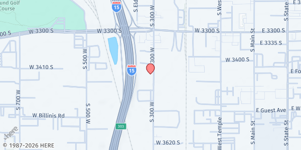 Map showing Mesopotamia Community Pantry at 3422 S 300 W, South Salt Lake, UT