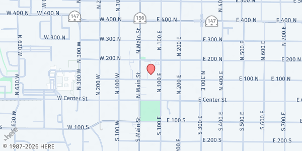 Map showing Tabitha's Way - Spanish Fork at 45 E. 100 N., Spanish Fork, UT