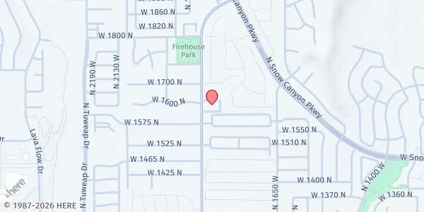 Map showing Dixie Downs Mobile Pantry at 1610 N Dixie Downs Rd, St. George, UT