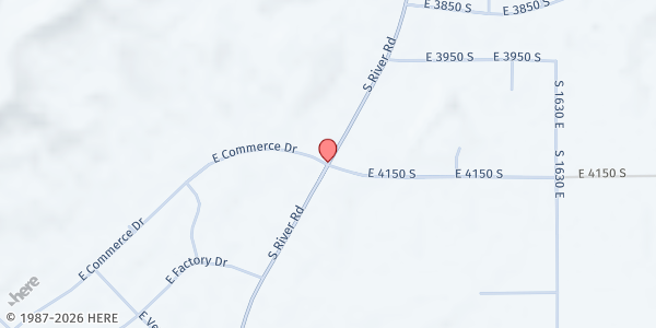 Map showing Utah Food Bank - Southern Distribution Center at 4416 S River Rd., St. George, UT