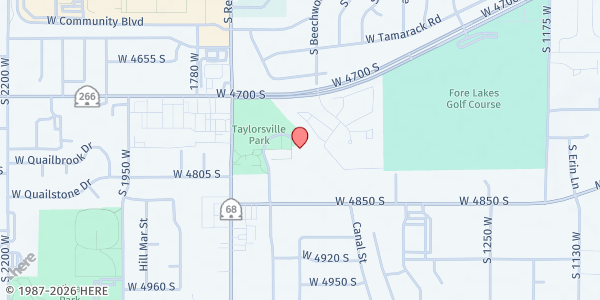 Map showing Taylorsville City Food Pantry at 4775 Plymouth View Dr, Taylorsville, UT