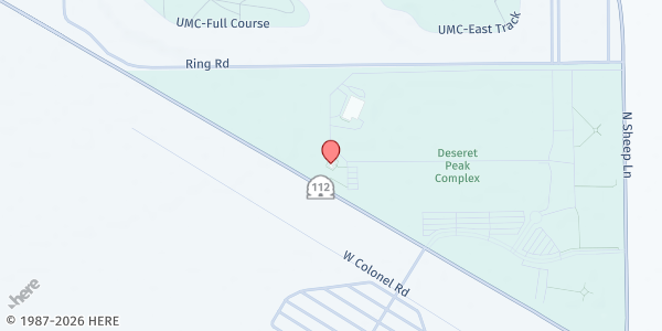 Map showing Grantsville Mobile Pantry at 2930 W UT-112, Tooele, UT