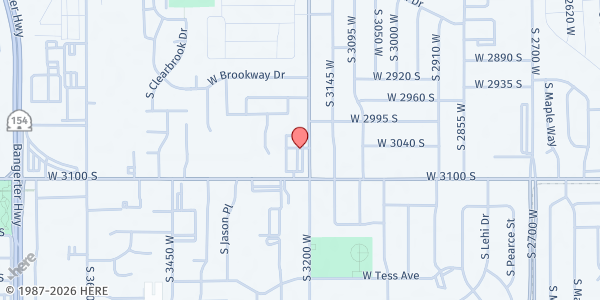 Map showing Mount Calvary Mobile Pantry - Mt. Calvary Church at 3050 S. 3200 W., W. Valley City, UT