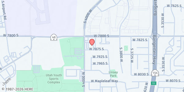 Map showing West Jordan Mobile Pantry at 3930 W 7875 S, West Jordan, UT