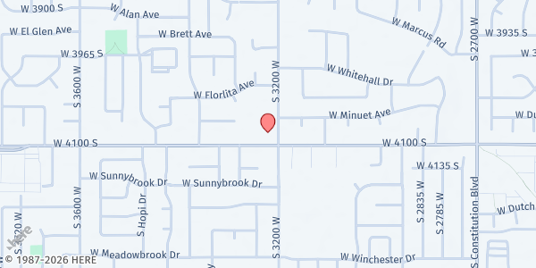 Map showing Granger Community Christian Church Pantry at 3232 West 4100 South, West Valley City, UT
