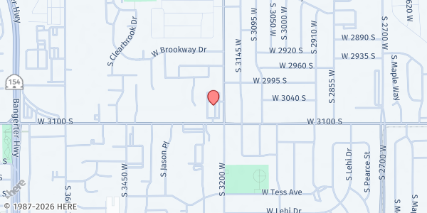 Map showing Mt. Calvary Food Pantry - Food Distribution Center at 3050 3200 W, West Valley City, UT