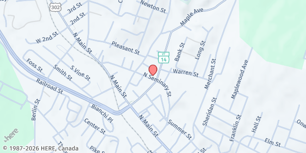 Map showing Good Samaritan Haven at 105 N Seminary St, Barre, VT