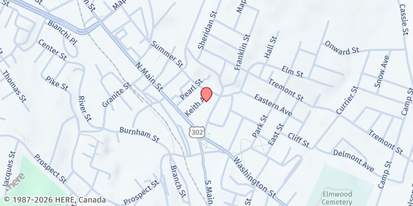 Map showing Salvation Army The-Barre Food Pantry at 25 Keith Ave, Barre, VT