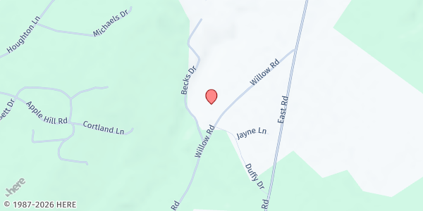 Map showing Bennington County Meals at 124 Pleasant Street, Bennington, VT