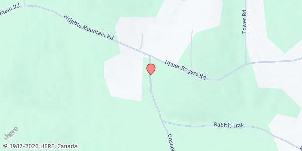 Map showing Goshen Church at , Bradford, VT