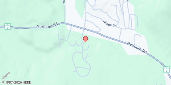 Map showing Westgate Housing Inc. at 50 Westgate Drive Suite 102, Brattleboro, VT