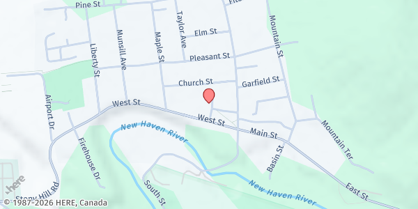Map showing Have-A-Heart Foodshelf at 11 School Street, Bristol, VT