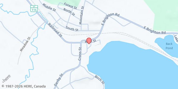Map showing Nekca Outreach Office-Island Pond at 49 Mill St, Island Pond, VT