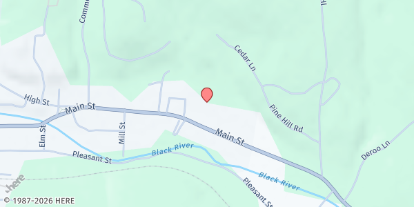 Map showing Black River Good Neighbor Services - Main Location at 37B Main Street, Ludlow, VT
