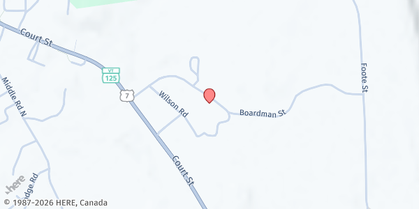 Map showing HOPE at 282 Boardman Street, Middlebury, VT