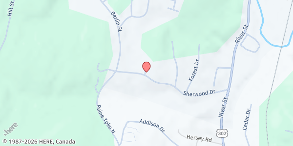 Map showing Family Center Of Washington Co at 383 Sherwood Drive, Montpelier, VT