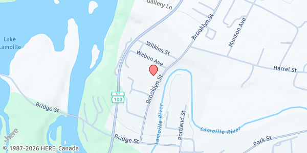 Map showing North Central Vermont Recovery Center at 275 Brooklyn Street suite 2, Morrisville, VT