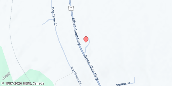 Map showing New Haven United Reformed Church at 1660 Ethan Allen Hwy, New Haven, VT