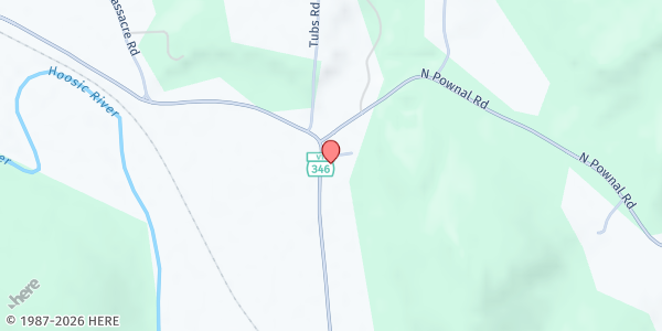 Map showing Congregational Church of North Pownal at 3554 VT-346, North Pownal, VT