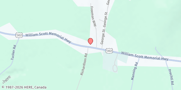 Map showing Christ Community Alliance Church at 369 William Scott Memorial Hwy, Orange, VT