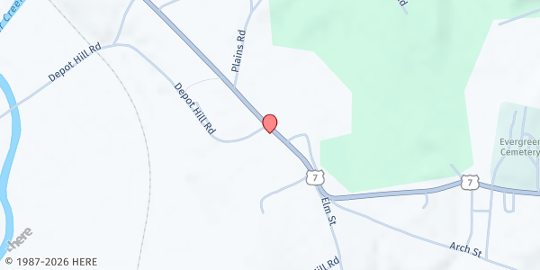 Map showing Pittsford Food Shelf at 4085 US Route 7, Pittsford, VT