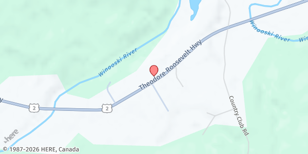 Map showing Twin Valley Senior Center at 4583 Route 2, Plainfield, VT