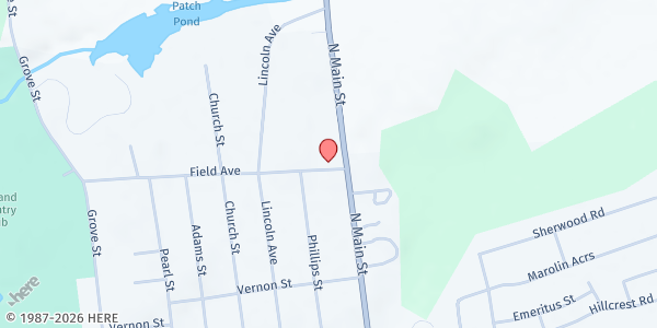 Map showing Rutland Salvation Army at 1 Field Ave., Rutland, VT