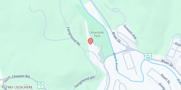 Map showing Springfield School All-4-One at 13 Fairground Road, Springfield, VT