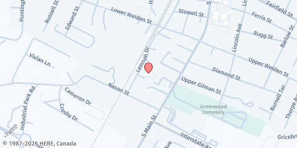 Map showing NorthWest Family Foods/CVOEO at 5 Lemnah Drive, St. Albans, VT