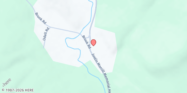 Map showing United Church of Strafford at 230 Justin Morrill Memorial Hwy, Strafford, VT