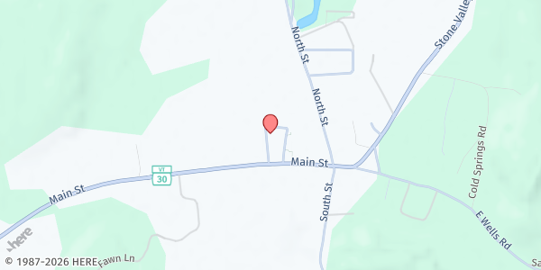 Map showing Our Neighbors Table at 133 MWA Loop, Wells, VT