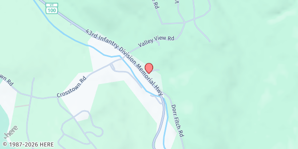 Map showing West Dover Congregational Church at 104 Vermont Rte 100, West Dover, VT