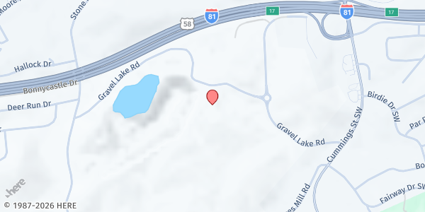 Map showing Harvest Home Soup Kitchen at 21452 Gravel Lake Rd., Abingdon, VA