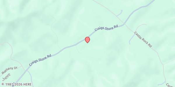 Map showing Emmanuel Bread Fund (Emmanuel Episcopal Church) at 2523 Craigs Store Rd., Afton, VA