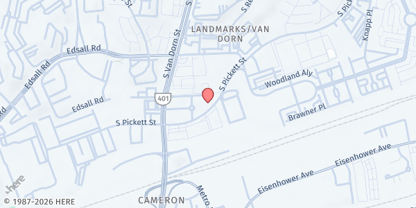 Map showing ALIVE! - Landmark Location at 619 South Pickett Street, Alexandria, VA