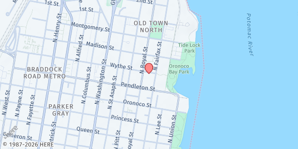 Map showing ARHA - Ladrey Apartments at 300 Wythe St, Alexandria, VA