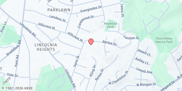 Map showing St. Gabriel Convent at 4319 Sano Street, Alexandria, VA
